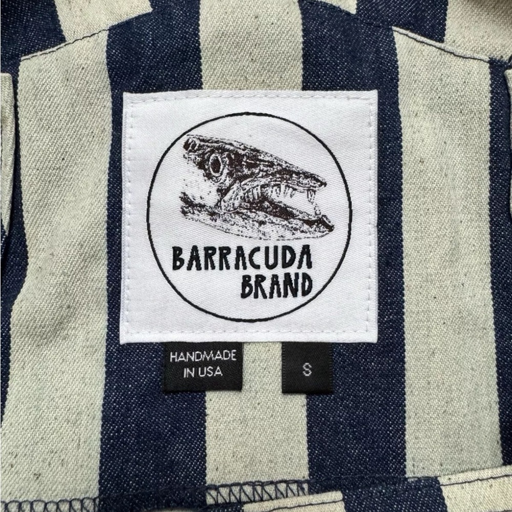 Rare Barracuda Brand Women’s Sz Small Navy/White Jumpsuit Handmade in USA - Picture 4 of 7